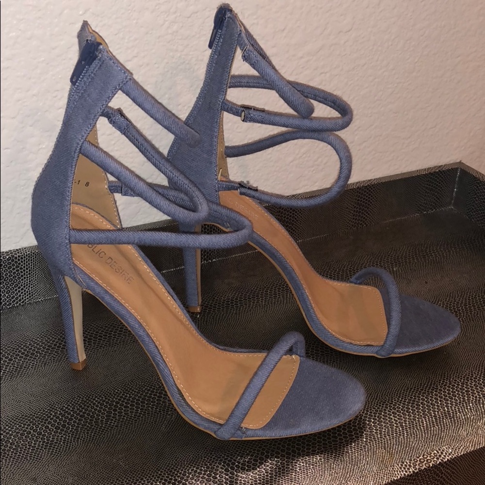 Public Desire Denim Sandal